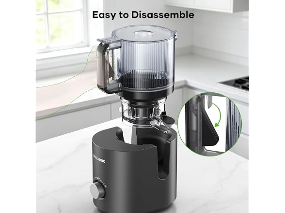 SMALLHOO 3-in-1 Cold Press Juicer 120oz