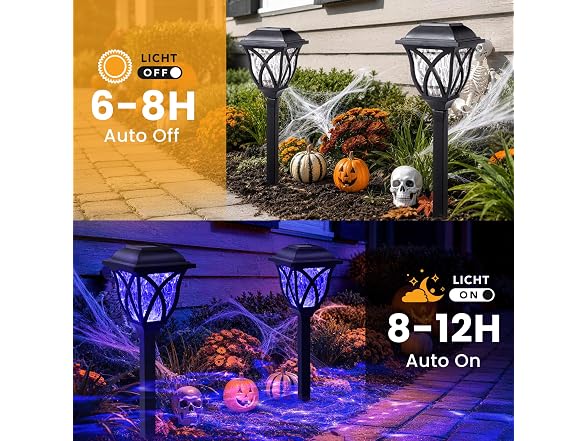 GIGALUMI Solar Halloween Lights 6 Pack