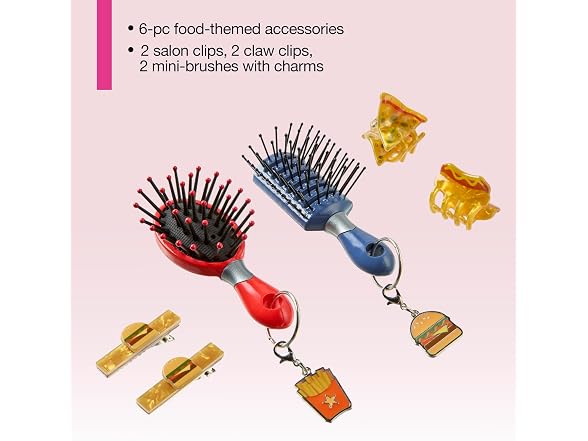Conair 6PK Novelty Food-Themed Brush
