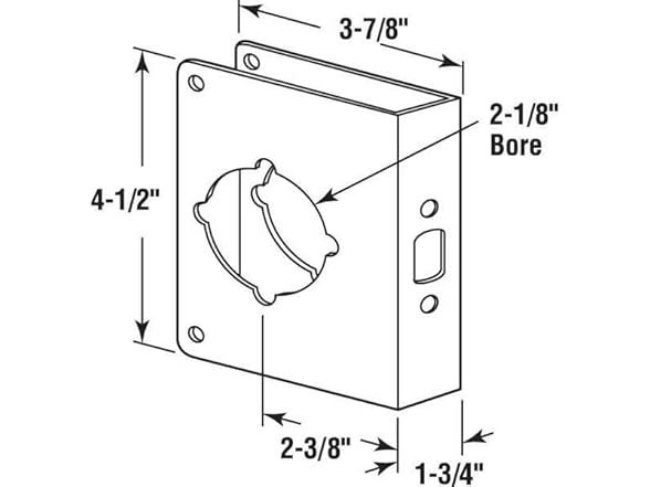 Door Reinforcement Plate Bronze