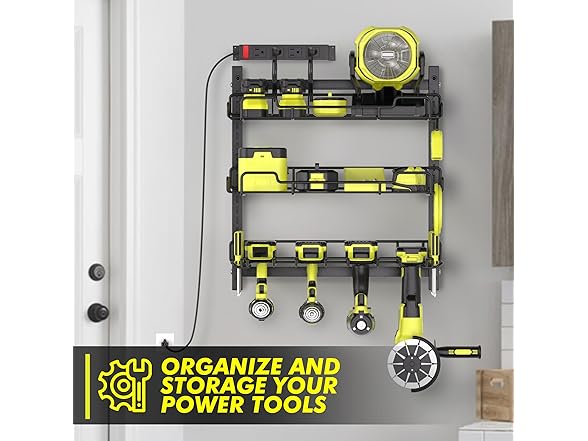 3 Shelf Tool Organizer Charging Station