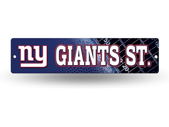 New York Giants Street Sign Decor
