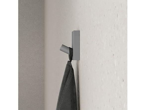 Swiss Madison Monaco Concrete Bathroom Robe Hook, Gray