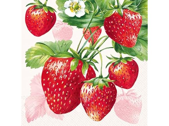 IHR Strawberry Napkins 20ct