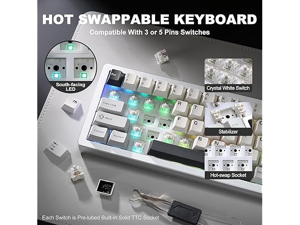 YUNZII Full Aluminum Mechanical Keyboard