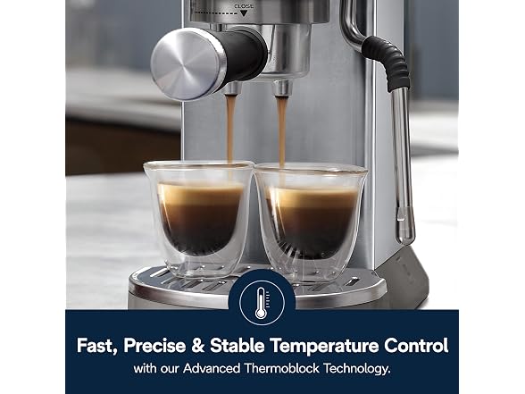 De'Longhi Dedica Duo Compact Espresso Machine Stainless Steel