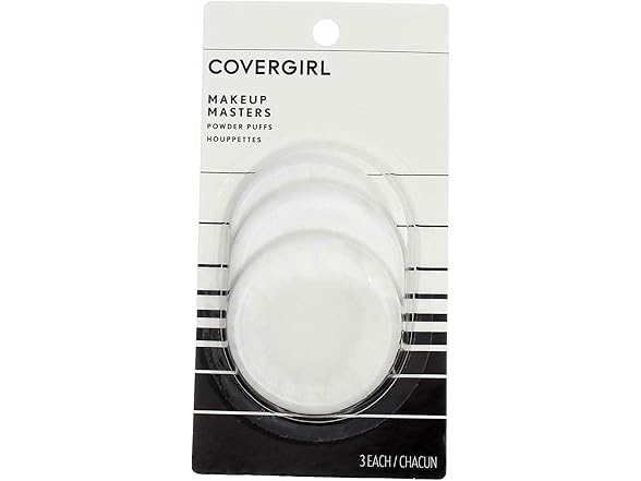 Cover Girl 10067 3 Count Make Up Masters Powder Puffs
