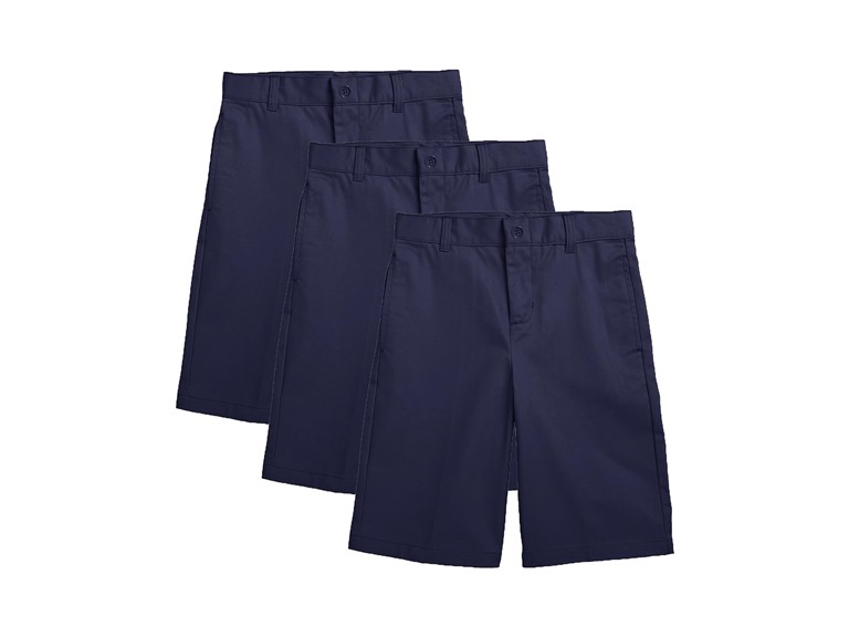 3PK Boys Stretch Cotton Chino Shorts