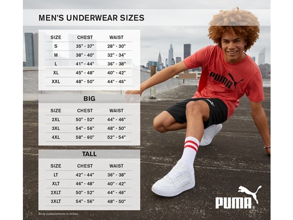 PUMA Men's 4-Pack Cotton Stretch Boxer Briefs