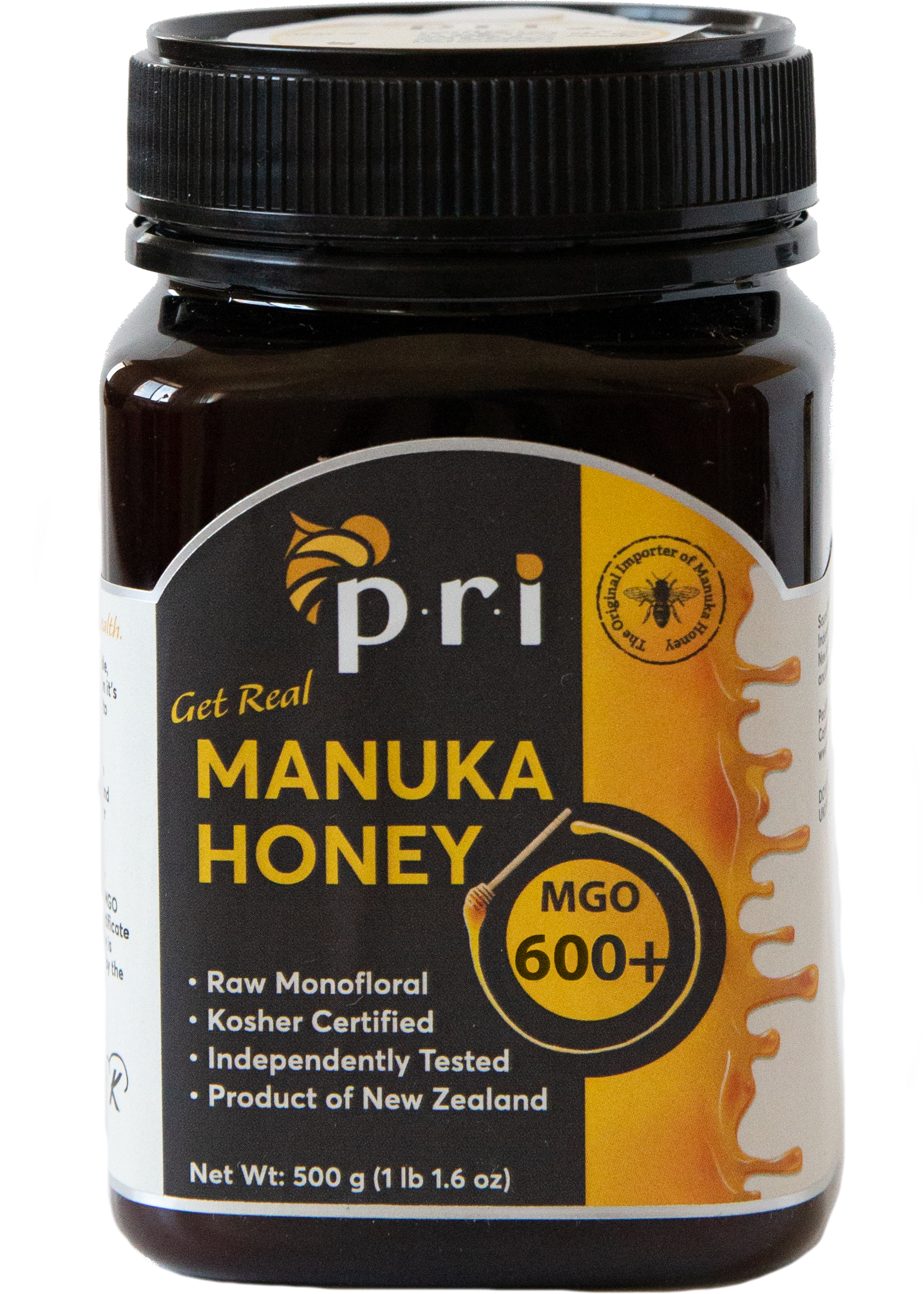 PRI Manuka Honey, MGO 600+ 1.1LB - Gallery 3