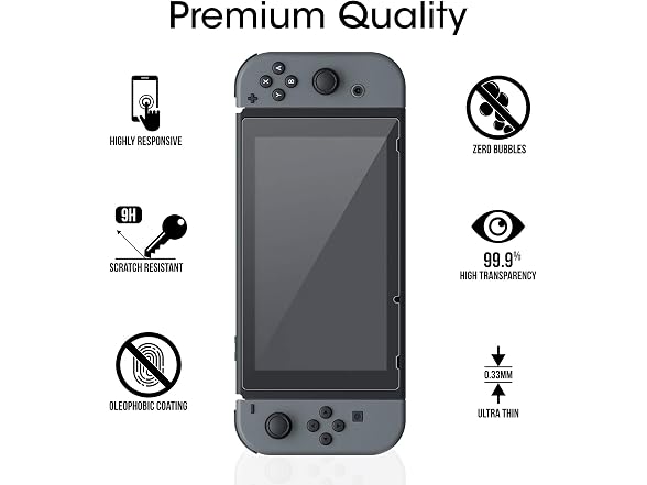 (2 Pack) amFilm Tempered Glass Screen Protector
