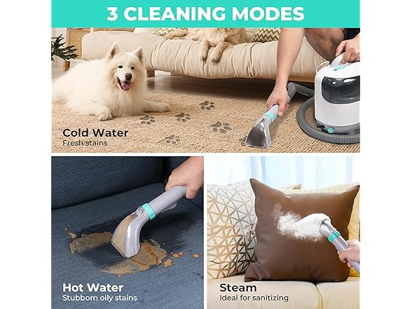 HAUSHOF Steam Portable Carpet Cleaner Cream