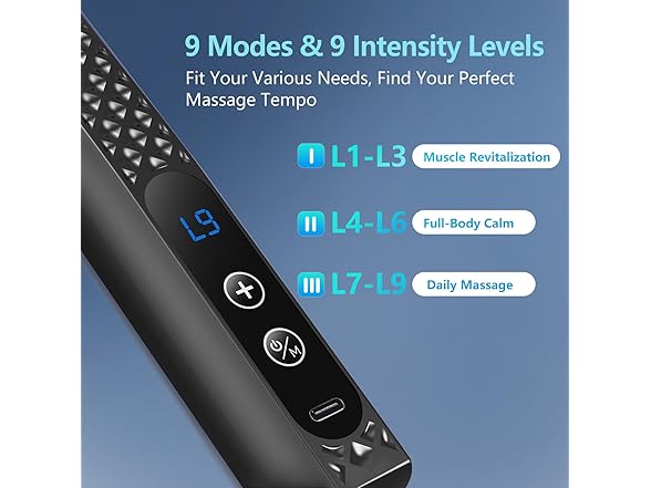 3-Head Massage Gun w/ Extension Handle