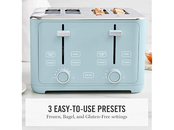 Martha Stewart 4 Slice Toaster 1800W, Sky