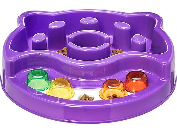 Amazon Basics Pet Activity Center and Feeder, Purple