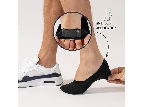 CALZITALY Men's 6 Pairs Liner Socks 10-13.5