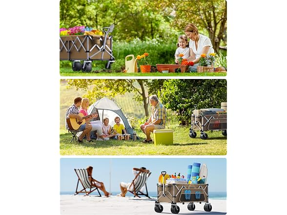 everyfun Pro Collapsible Wagon, 440 lbs