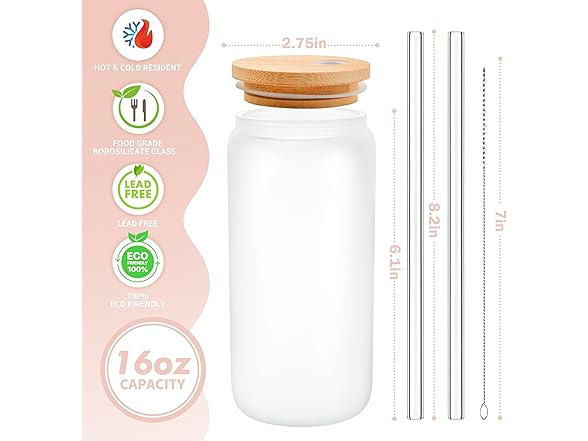 BIPEDS Personalized Glass Cups with Lids