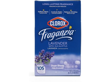 $4.99, Was $6.29, 20% Off! Clorox Fraganzia Dryer Sheets 105ct dealfomo