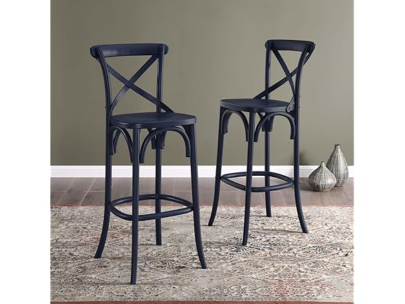 Modway Gear X-Back Wood Bar Stool