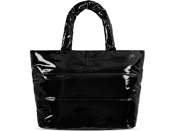 Tote Bag, Metallic Black