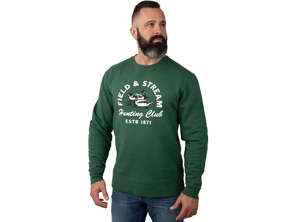 Field & Stream Men Backstrap Crew Sweatshirt