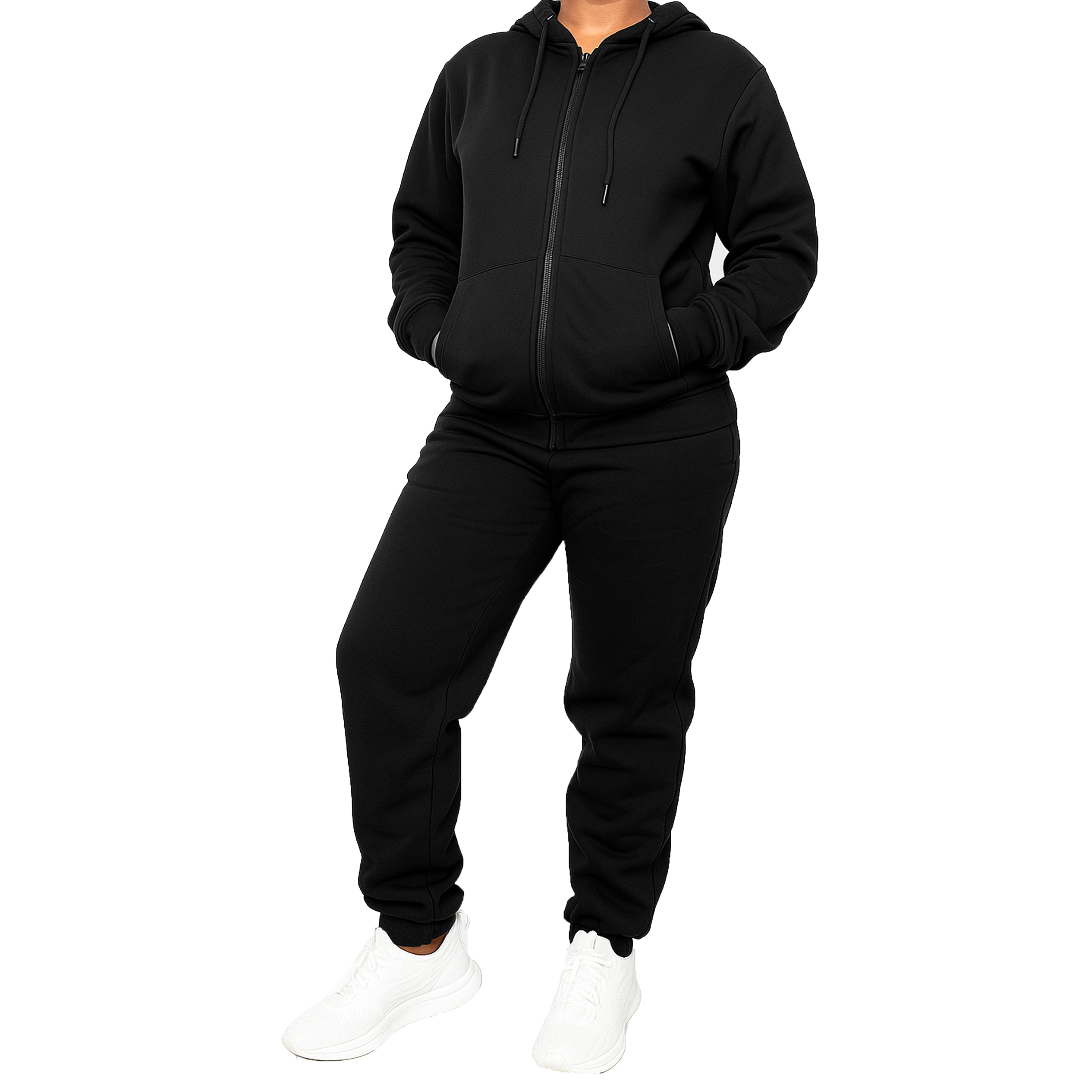 Womens Fleece-Lined Hoodie & Jogger Sets - Gallery 22