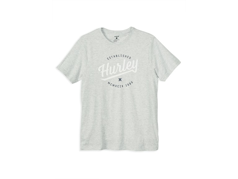 Hurley HSP21VMT-02047 S Hurley Logo Graphic Tee Heather Grey