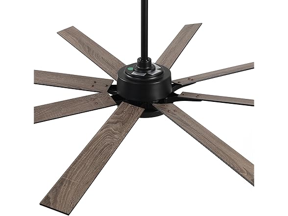 Parrot Uncle F8261BK110V 65" Ceiling Fan w/ Light