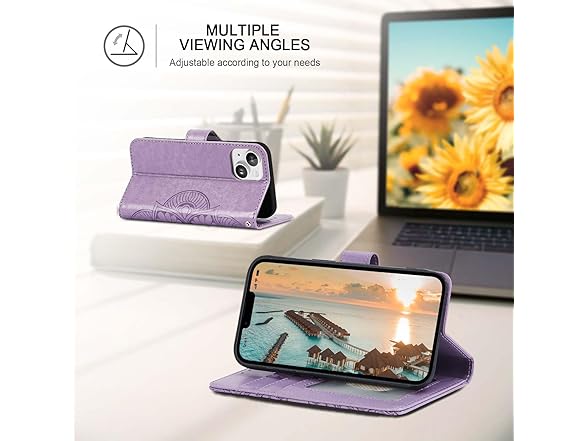 iPhone 14 Wallet Case with Card Holder