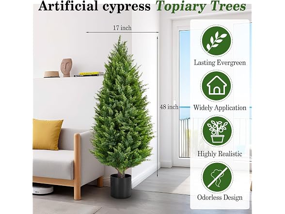 FZHCZWZX Artificial Topiary Tree 2 Set