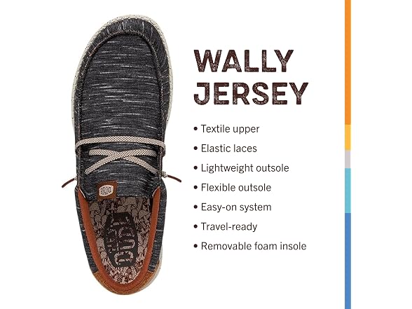 Hey Dude Wally Jersey Men's Shoes