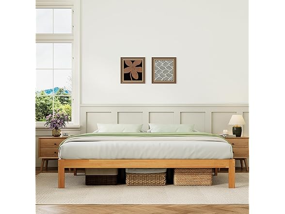 Novilla Novilla 12 Inch King Bed Frame, Classic
