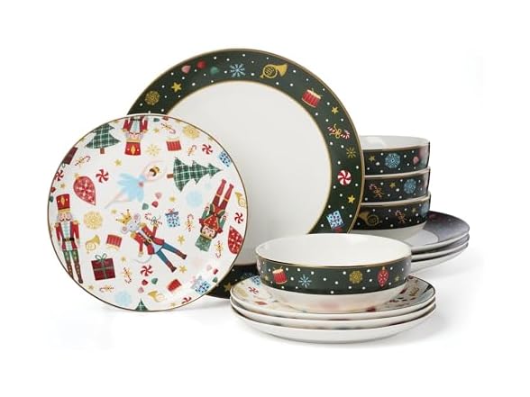 Lenox Nutcracker Ballet 12-PC Dinnerware Set f