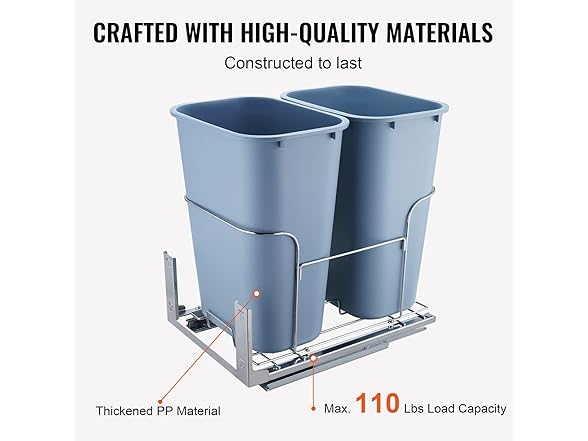VEVOR Pull-Out Trash Can