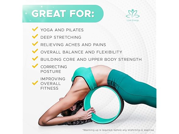Yoga Back Roller Wheel & Straps Set