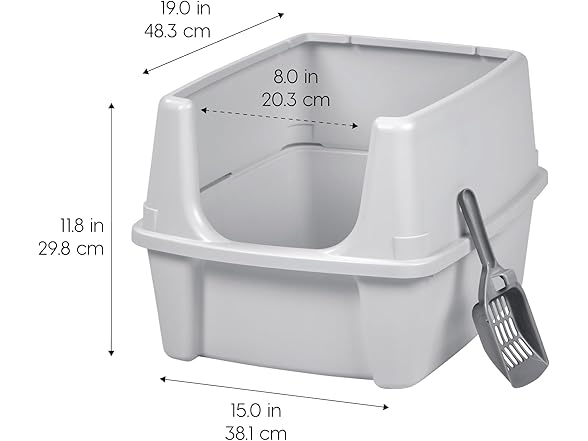 IRIS USA Large Cat Litter Box