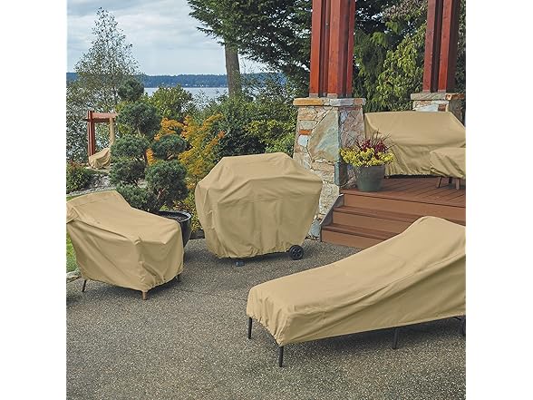 Classic Accessories 86 Inch Patio Chaise Lounge Chair Cover