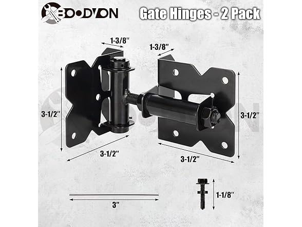 BOODVON Self Closing Gate Hinges