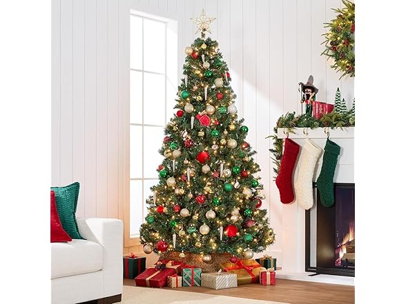 KISIQI 6FT Artificial Christmas Tree
