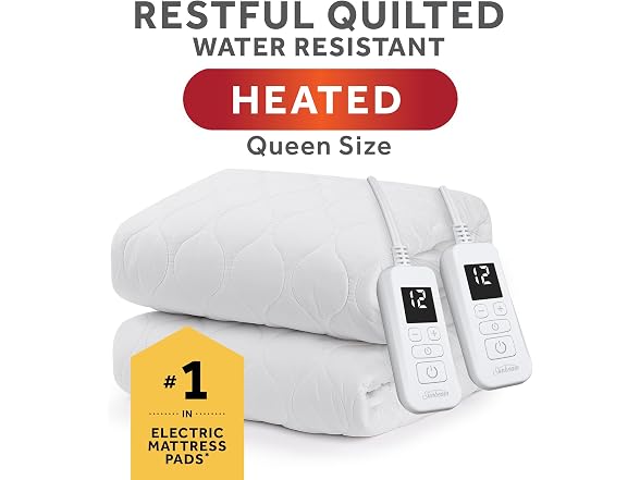 Sunbeam Heated Mattress Pad, Queen
