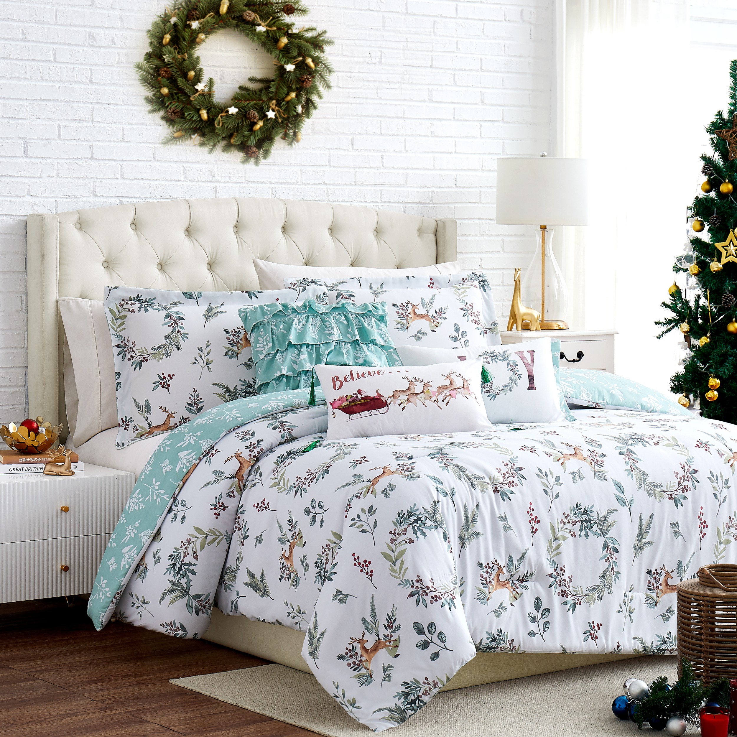 Southshore 6pc Christmas Comforter Set - Gallery 25