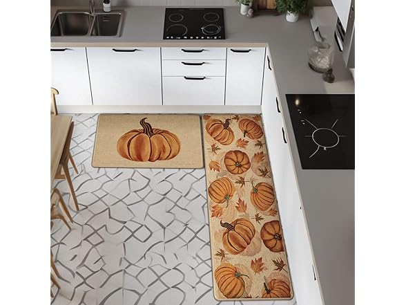 Fall Kitchen Mats Set of 2