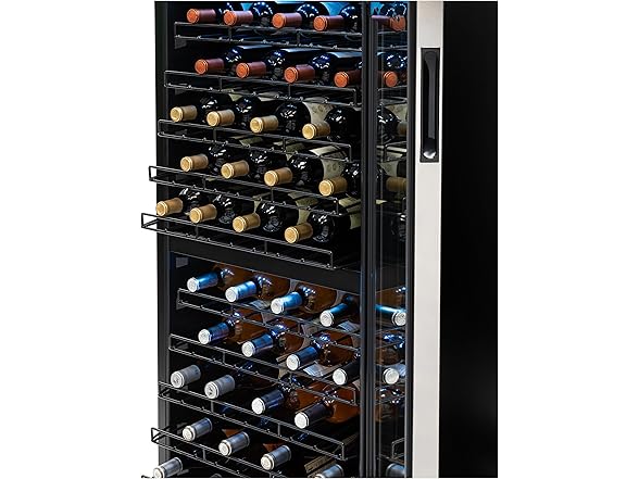NewAir Freestanding Dual Zone Wine Fridge - 98 Bottle