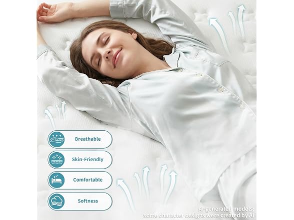 inight Luxury Full Mattress, 14 Inch Hybrid Medium Firm Euro Top