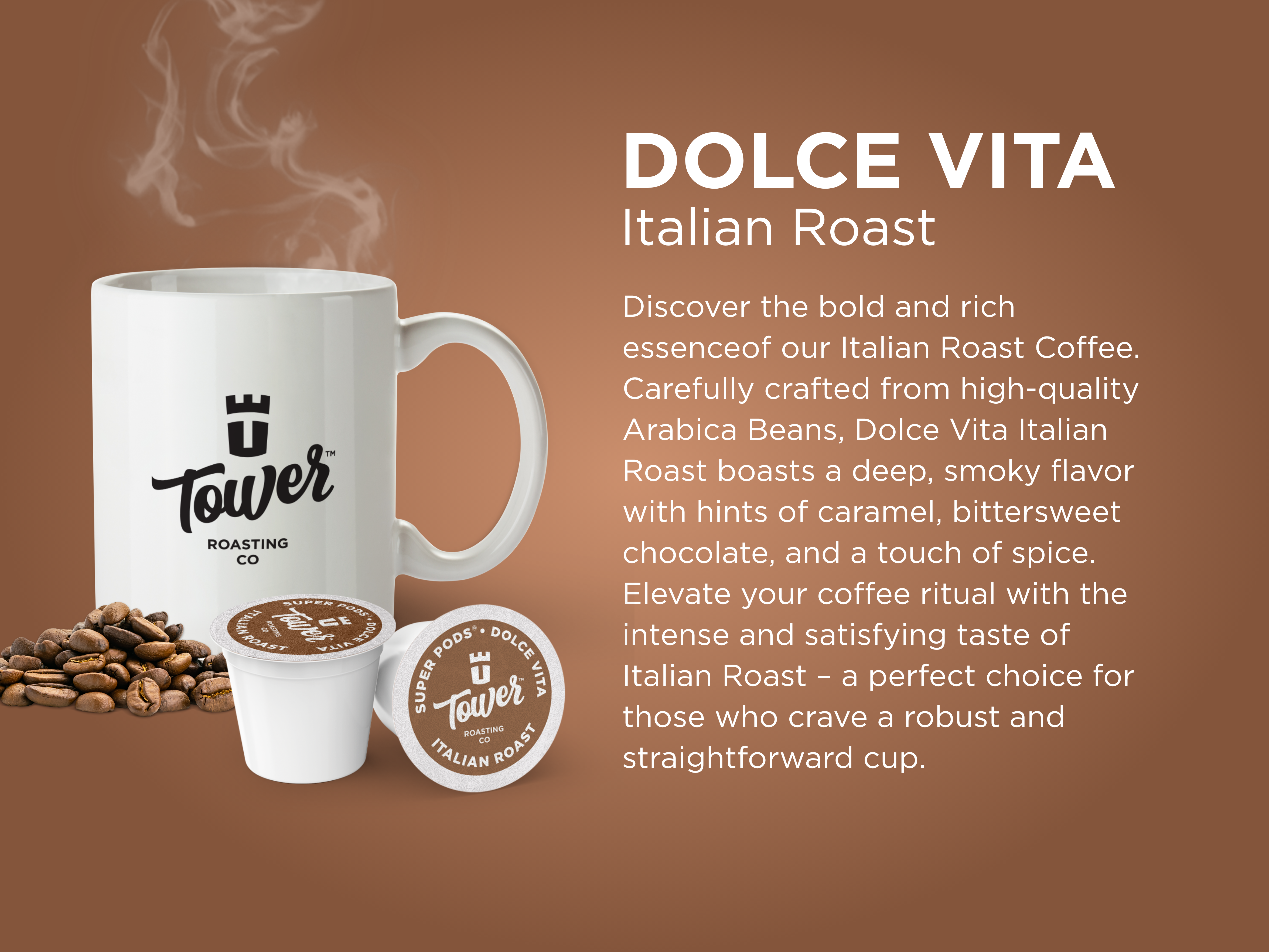 (96ct) Tower Roasting Coffee Organic Super Pods - Gallery 12