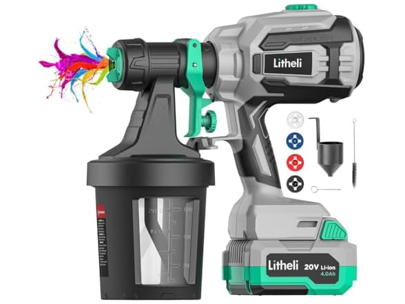 Litheli HVLP Paint Sprayer with Brushless Motor