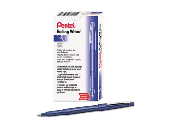 Pentel Rolling Writer Pen, 0.8 Millimeter Cus