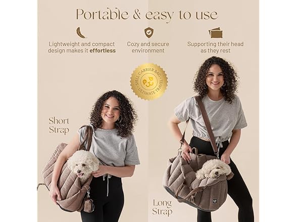 Peppy Buddies Dog Car Seat & Dog Purse