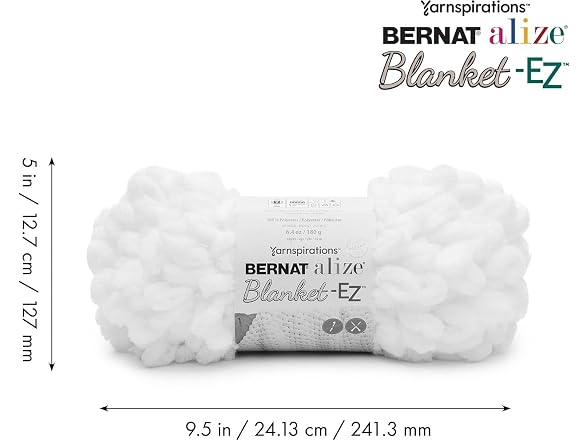 Bernat Alize Blanket-EZ Yarn, Denim Blues